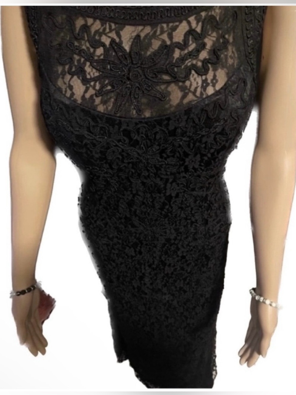 🖤Elegant Black Lace Evening Gown - Classic Women's Dress🖤 - Picture 10 of 10